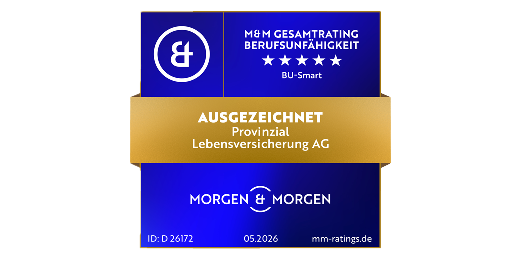 Morgen & Morgen Siegel mit der Note "ausgezeichnet" für die BU Smart