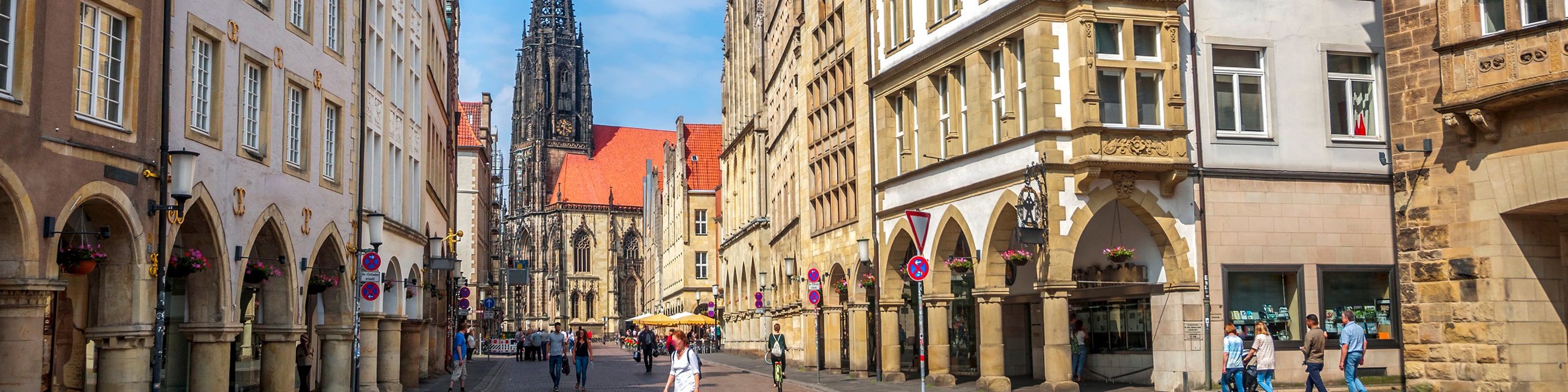 Panorama Münster Innenstadt Prinzipalmarkt
